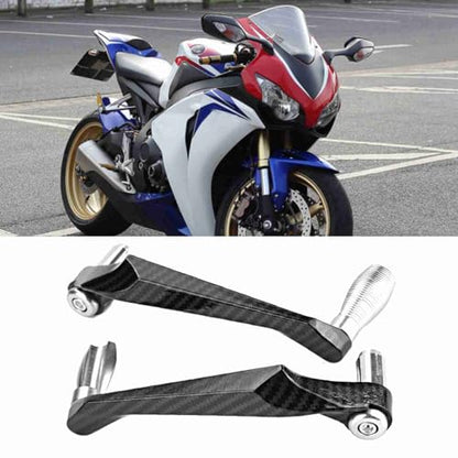 Motorcycle Lever Guards, 7/8 Inch Aluminum Alloy Brake & Clutch Protector, Universal Fit for Dirt Bike & Street Motorcycle, Off-Road Riders, Heavy-Duty Handlebar Guard (Silver)