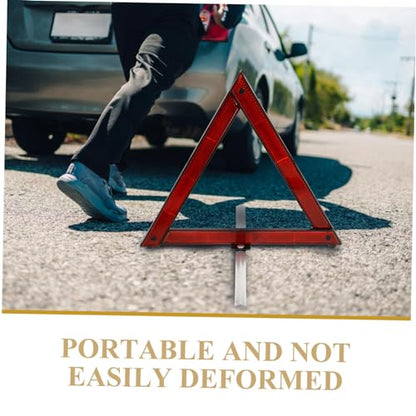 3pcs Road Safety Triangles Reflective Tape Emergency Roadside Triangle Sign