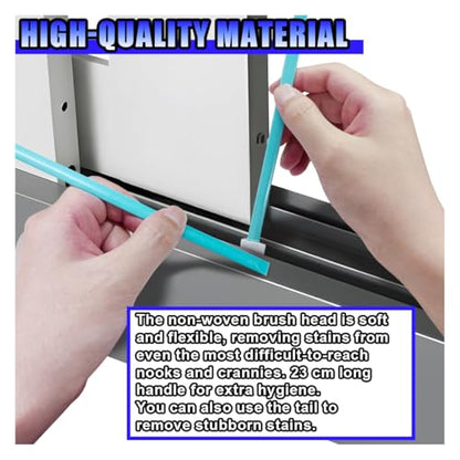 Cleaning Swab Sticks, Small Cleaning Sponge Tip for Tight Spaces, Disposable Crevice Cleaning Brush Kit, Universal Automotive Detailing Tools Accessories for SUV, Sedan, Truck (100PCS) - size: 100PCS