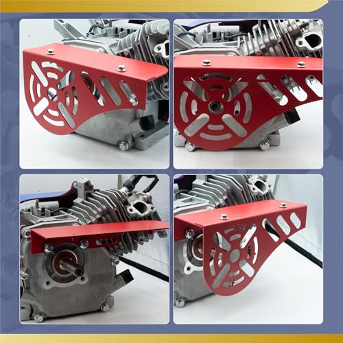 Upgraded Aluminum Mini Bike Clutch Cover Chain Guard Easy Disassembly&Lightweight for Predator 212cc 196cc Clone Engines for Coleman CT200U CT200U-EX CT100 BT200X (Red) - size: Standard, style: Red