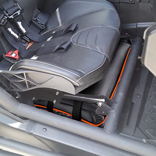 X3 Under Seat Storage Bag for Can-Am Maverick X3 2017-2025 | Large Capacity Tool Pouch Storage Bag Easy to Carry(RED PIPING) - color: RED PIPING