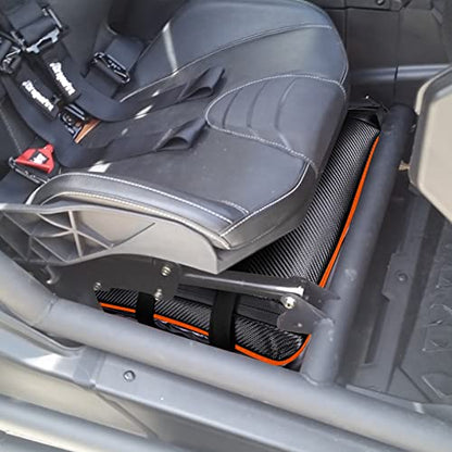 X3 Under Seat Storage Bag for Can-Am Maverick X3 2017-2025 | Large Capacity Tool Pouch Storage Bag Easy to Carry(RED PIPING) - color: RED PIPING