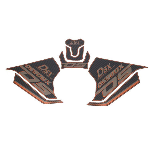Motorcycle Tank Pad Kit Gas Tank Sticker, Side Knee Grip Fuel Tank Protector Decal Fit for VOGE DS900X 2024-2025