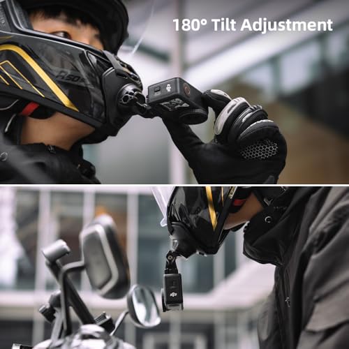 Quick Release Motorcycle Helmet Chin Strap Mount for Go Pro, Magnetic Dirt Bike Helmet Mount Compatible with DJI Osmo Action 6/5pro/4/3,GoPro Hero 13,12,11,10, 9, 8, AKASO, SJCAM and More