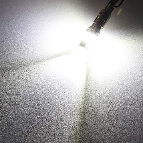 PHINLION 1156 LED Reverse Bulbs White, 3600 Lumens 700% Super Bright P21W BA15S 7506 1141 LED Backup Light Replacement with Projector for Car Truck RV Lawn Mower Tractor, Pack of 2 - color: White
