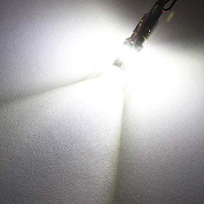 PHINLION 1156 LED Reverse Bulbs White, 3600 Lumens 700% Super Bright P21W BA15S 7506 1141 LED Backup Light Replacement with Projector for Car Truck RV Lawn Mower Tractor, Pack of 2 - color: White