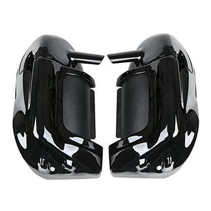 XFMT Lower Fairing Motorcycle Lower Vented Leg Fairing with 6.5" Speakers & Grills Fit for Harley Davidson Touring Road King Street Glide Electra Glide 1983-2013, Vivid Black - color: W/ Speakers & Grills For '83-'13