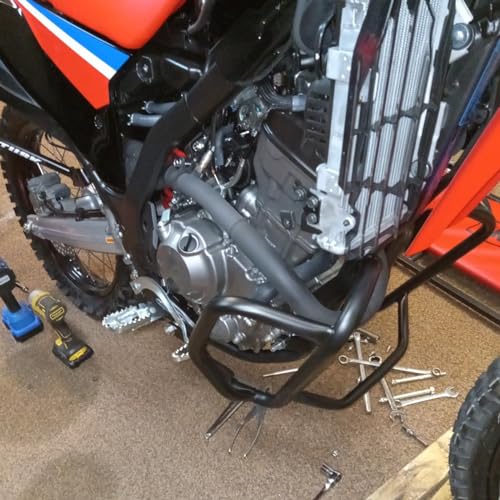 Worldmotop Crash Bar Engine Guard Frame Protector Compatible with Honda CRF300L Rally CRF300 L CRF 300 L 2020 2021 2022 2023 2024 2025