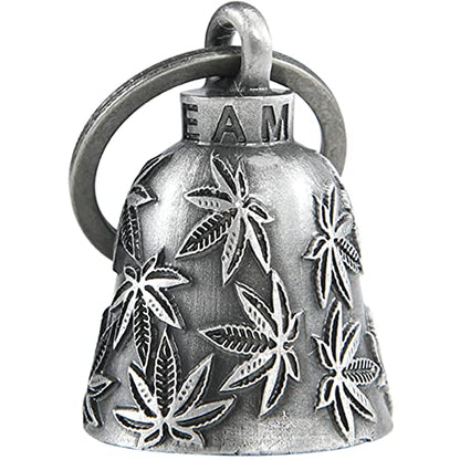 Dream Apparel Motorcycle Bell Guardian Angel Drive Away Gremlin, Biker Bell for Men Women Rider Riding, Good Luck Gift - color: Leaves