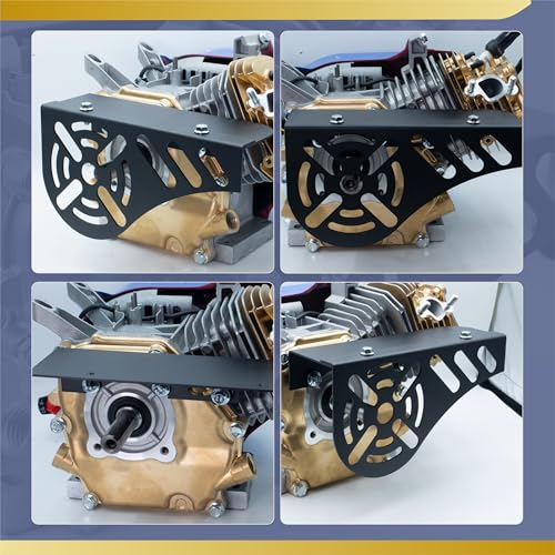 Upgraded Aluminum Mini Bike Clutch Cover Chain Guard Easy Disassembly&Lightweight for Predator 212cc 196cc Clone Engines for Coleman CT200U CT200U-EX CT100 BT200X (Black) - size: Standard, style: Black