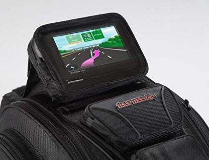 Tour Master Elite Strap Mount Tri-Bag Motorcycle Tank Bag - Black/One Size