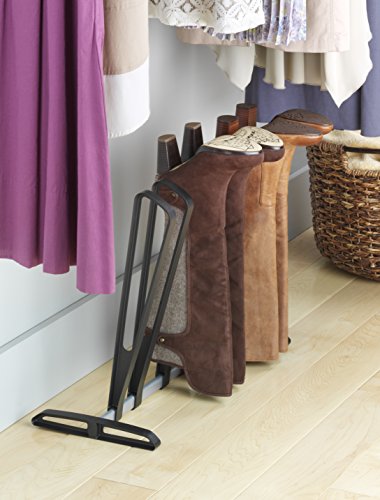 Whitmor 3 Pair Boot Rack - Adjustable Heavy Duty Frame - Black - size: 3 Pair