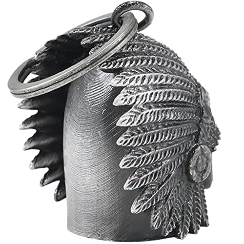 Dream Apparel Motorcycle Bell Guardian Angel Drive Away Gremlin, Biker Bell for Men Women Rider Riding, Good Luck Gift - color: Native W/ Red Eyes