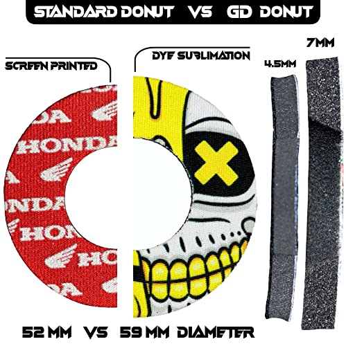 Gripdonuts.com® MX Grip Donuts for Dirt Bike Motorcycle BMX - Send It (2 Colors) - color: Red