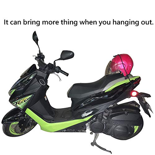 Heavy Duty Adjustable Elastics Stretch Lock Shock Bungee Cords Rope with PVC Coated Buckle All Black for Motorcycle, Cargo, Camping, RV, Trailer, Bicycle Carrier Rack, Trunk,Luggage (4 Pack)