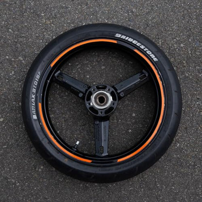 Keiti Reflective Wheel Stripes with Applicator Tool 7mm x 6M (Orange) - color: Orange