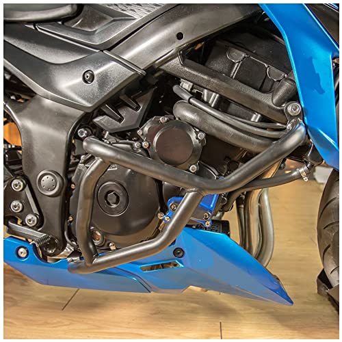 Motorcycle Black Steel Highway Crash Bars Crashbar Stunt Slider Cage Engine Guard Frame Falling Protectors Bumper for Su.zuki GSX-S GSXS GSX S 750 GSX-S750 2017 2018 2019 2020 2021 2022 2023