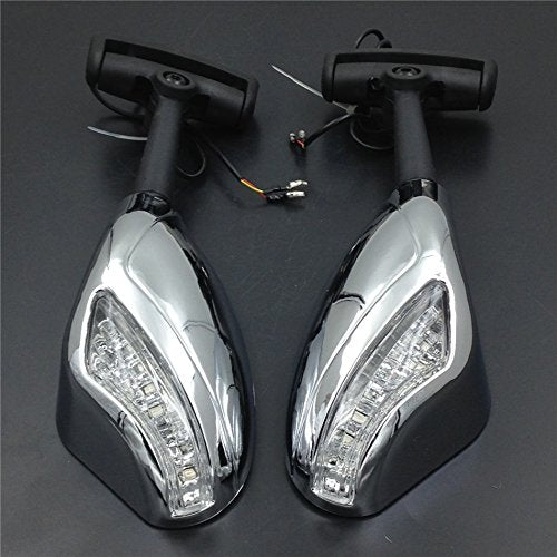 SMT-Yellow Led Lights Mirror Compatible With Suzuki Gsxr 600 750 1000 Hayabusa Sv650S Tl1000R Cd [B075WQNZWB]