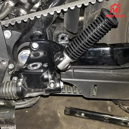 2pcs Foot Pegs Fit for Harley, Passenger Motorcycle Foot Pegs for Harley Davidson Sportster 883 1200, Forty Eight, Iron 883, Dyna, Road King, 10mm Bore, Aluminum Bike Rear Footrest Pedals Mounting