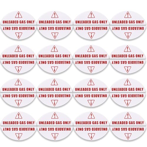 16 Pairs of Unleaded Gas Only Stickers for Car Van Truck Vehicle Boat Oil Tank Fuel Filler Cap Lid Cover Weatherproof Adhesive Decals - color: Unleaded Gas Only (16 Pair)