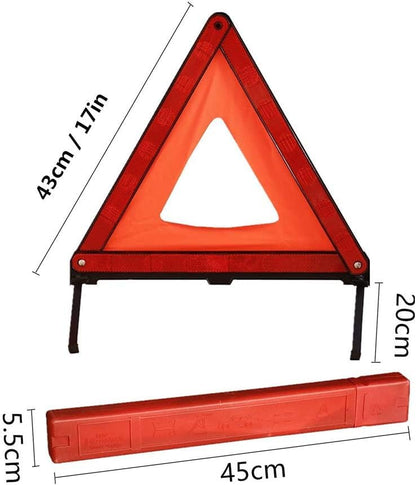 1Pcs Emergency Warning Triangle Reflector for I4 2022-2024, | Reflective folding markers alert traffic during roadside breakdowns