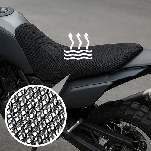 Seat Cover fit for Yamaha TENERE 700 T7 T 700 2020 Honeycomb Mesh Cushion Cooling Motorcycle Comfort Low Cool Seat Non Slip Seat Protector Accessories