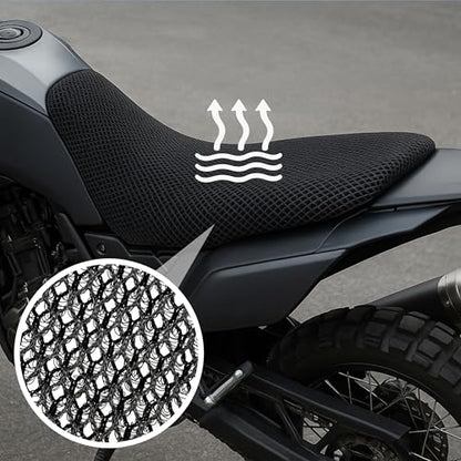 Seat Cover fit for Yamaha TENERE 700 T7 T 700 2020 Honeycomb Mesh Cushion Cooling Motorcycle Comfort Low Cool Seat Non Slip Seat Protector Accessories