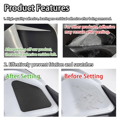 Tank Pad Sticker For CBR400R CBR500R Thermal Insulation, Damage Prevention, Coating Protection,The Fuel Tank Pad, CBR400R Accessories,CBR500R Accessories (Gray text on black background A) - color: Gray text on black background A