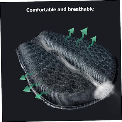 Luxshiny Motorcycle Seat Cushion Cover Gel Seat Pad for Motorbike Reusable Breathable