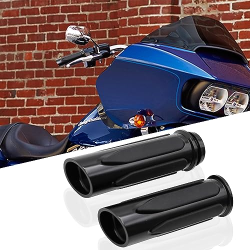 Electronic Throttle Control Grips, Replacement for Harley Davidson Touring, Softail, Dyna Models (Road Glide, Street Glide, Road King, Electra Glide, Fat Boy) - color: Black