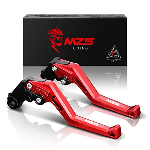MZS Red Motorcycle Brake Clutch Levers Short Adjustable Compatible with CB500F CB500X CBR500R 22-25 / CMX 300 500 Rebel 17-24 / Fury 09-18 / VT750 Phantom Shadow Spirit 09-19 / NC700X 12-15 - color: Red, size: CBR500R/Rebel 300/Rebel 500/NC750X/Fury/VT750