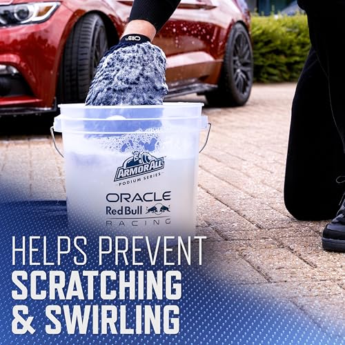 Armor All Podium Series Elite 9‑Piece Car Detailing Kit - Car Cleaning Kit with Bucket, Car Wash, Detailer Sprays, Wash Mitt & Microfiber Towels, Car Gift, Developed with Oracle Red Bull Racing