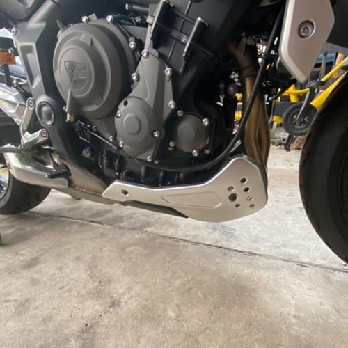 Motorbike Engine Lower Frame Fairings fit for Tri&um&ph Trident 660 Trident660 2021 2022 2023 2024 Motorcycle Belly Pan Bellypan Lower Engine Spoiler Cowling Protection (Silver), MD-473-US - color: Silver