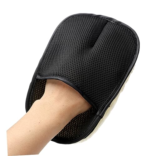 GANAZONO Microfiber Car Wash Mitt Soft Wool Cleaning Glove for Cars Trucks Motorcycles and Rvs Strong Absorption Care for Your Vehicle