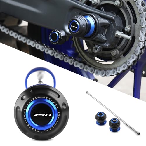 Motorcycle Rear Wheel Axle Fork Slider Crash Protector Compatible With CB750 Ho.net 2023 2024 2025 | CB 750 CB-750 Accessories (Blue) - color: blue