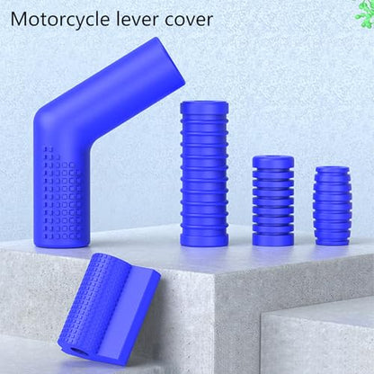 Universally Motorcycle Shifter Gear Lever Pedal Rubber Covers Antiskid Foot Peg Toe Protector Accessories - color: Green