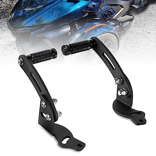 Adjustable Highway Foot Pegs & Footrest Extension Kit with Mounts, Comfort Touring Foot Rests Accessories for Can-Am Spyder RT 2010-2019 (Black) - color: Footpegs for Spyder RT 2010-2019