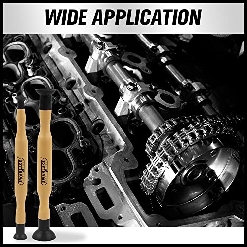 SWANLAKE Valve Lapper Set With 4 Suction Plates | Durable rubber cups for repeated use, comfortable grip, ideal for valve seat lapping with compound