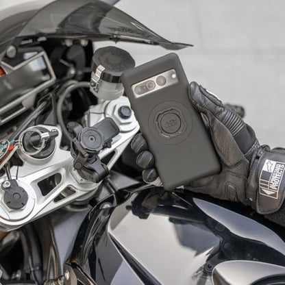 Quad Lock Motorcycle Fork Stem Mount PRO Kit with Vibration Dampener and MAG Phone Case for Pixel 9/9 Pro - size: Pixel 9 / 9 Pro