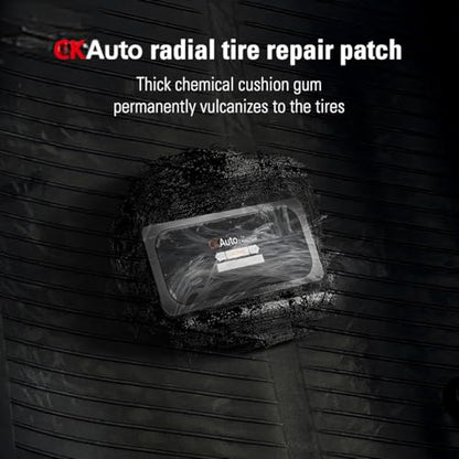 CKAuto 20 PCS Radial Tire Repair Patch Kit Heavy Duty 2-1/4" x 4-1/3" (60 x 110mm), for Cars Vans SUVs Buses & Heavy Trucks Tractor Agricultural Vehicles, Rectangle 2-1/4" x 4-1/3" (60 x 110mm) 20 PCS - size: 2-1/4" x 4-1/3" (60 x 110mm) 20 PCS
