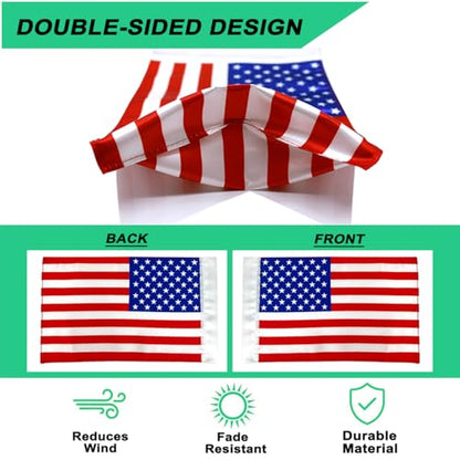 Motorcycle Flags 6X9,Motorcycle American Flag,Double Sided Double Stitched Motorcycle Flag - color: red