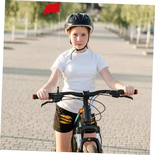 2sets Bike Flag Pole Safety Bicycle Flagpole Accessory Flagpoles for Bike Flag Display Bracket Motorcycle Mounts Rear Seat Bracket