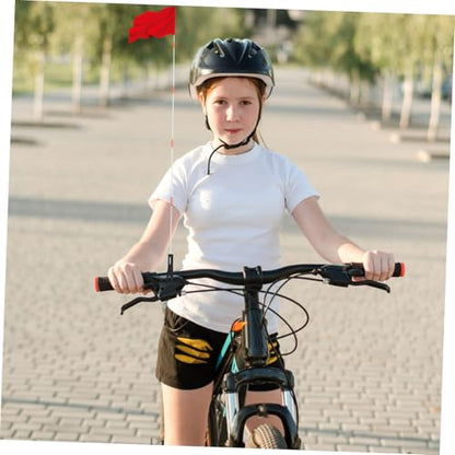 2sets Bike Flag Pole Safety Bicycle Flagpole Accessory Flagpoles for Bike Flag Display Bracket Motorcycle Mounts Rear Seat Bracket