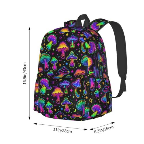Gothic Mushroom Backpack Bookbag Laptop Backpacks Multipurpose Daypack for Boys Girls School Men Women Travel Hiking - color: Mushroom