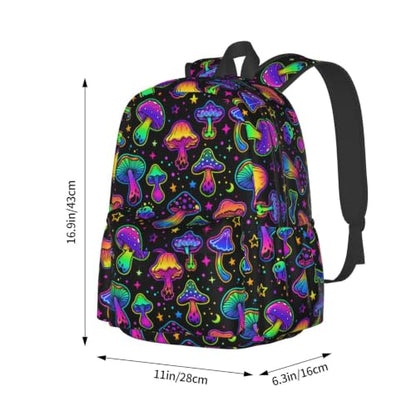 Gothic Mushroom Backpack Bookbag Laptop Backpacks Multipurpose Daypack for Boys Girls School Men Women Travel Hiking - color: Mushroom