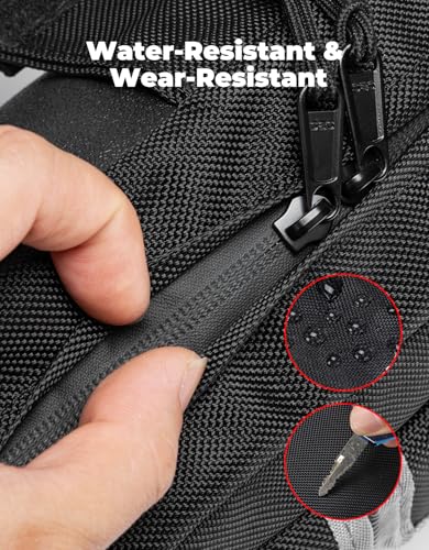 KEMIMOTO ATV Saddle Bag Tank Bag, Water-Resistant Motorcycle Gas Tank Bag for ATV Motorcycle Snowmobile Compatible with Polaris Sportsman Can Am Outlander Cfmoto Cforce FourTrax Grizzly