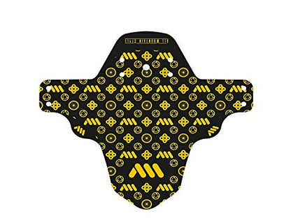 Bike Front Wheel Mudguard - Lightweight & Durable Protection - Universal Fit - Protect Against Mud, Water Spray and More - color: Gold/Couture