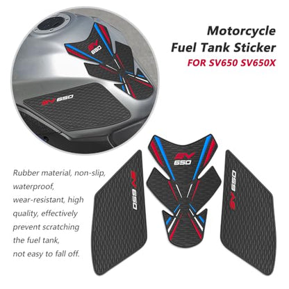 FOR SV650 SV650X sv650 sv650x 2026 2025 2024 2023 2022 2020-2016 Tank Grip motorcycle fuel tank pad fuel tank fuel tank protector protective decal sticker fuel tank protector fixed non-slip waterproof