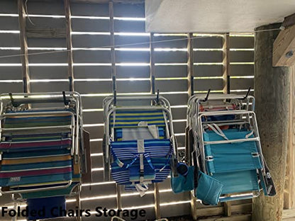 Garage Storage Heavy Duty Utility Hooks, 12 Inch Wall Mount Storage Hanger Organizer for Hanging Tool, Chairs, Hoses, Ladder, Bulk Items, Ropes, Bike - size: 8.2inch x 12inch