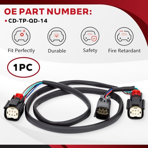 Tour Pack Power Tap Harness Quick Disconnect Wiring Harness fit for Custom Dynamics Compatible with Harley Davidson Tour Pak 2014-2022 Replace #CD-TP-QD-14